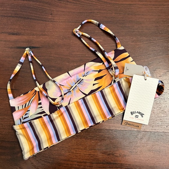 NWT Billabong Postcards From Paradise Reversible bralette bikini top - L - Picture 8 of 11